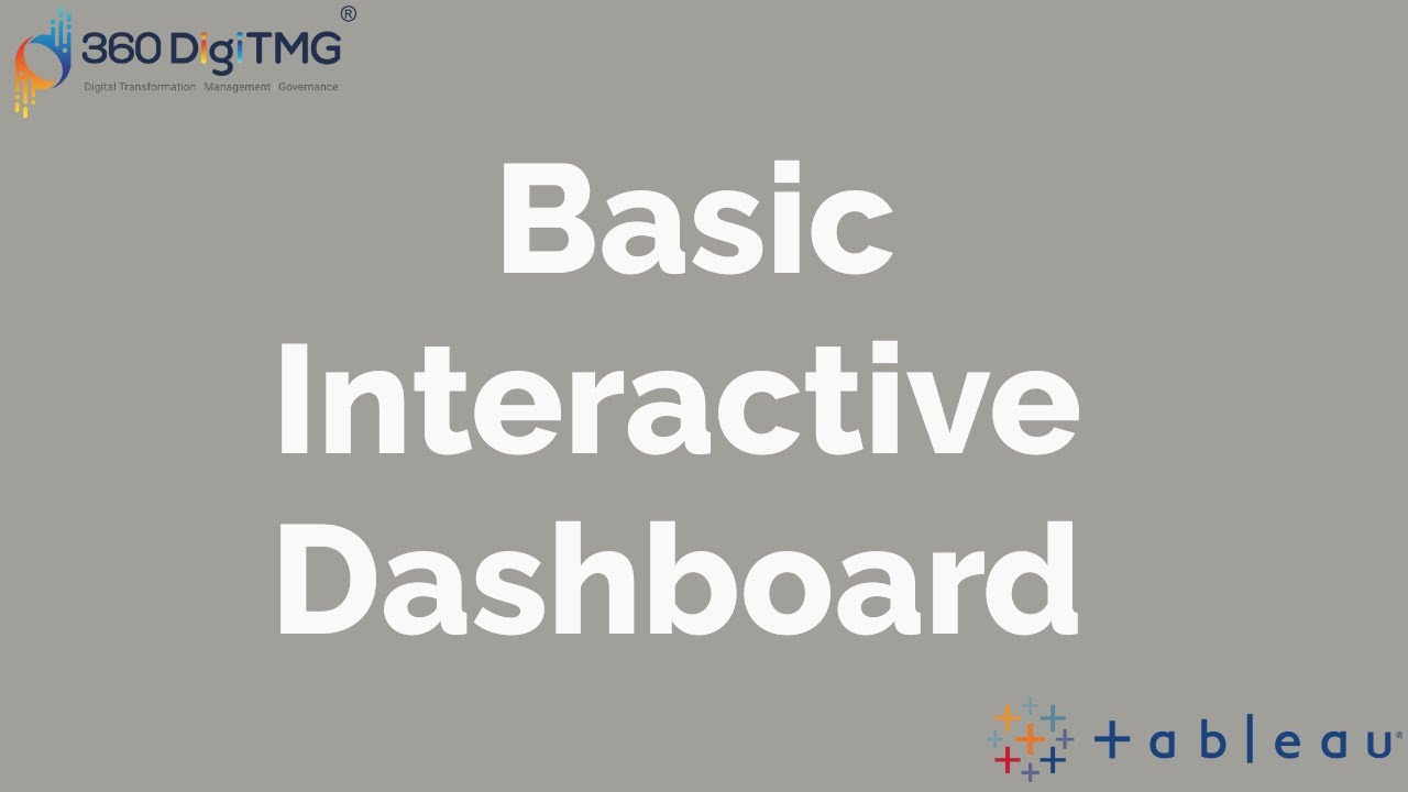 Basic Interactive Dashboard in Tableau | Telugu