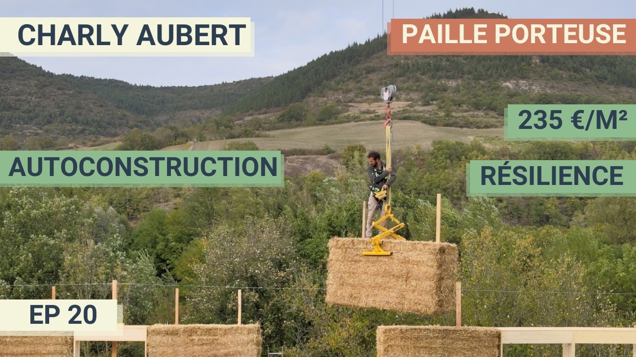 Il construit un écovillage dans l'Aveyron (+ le plus grand bâtiment en paille porteuse de France)
