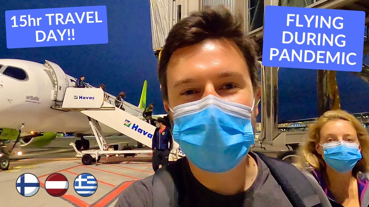 TRAVELLING DURING the PANDEMIC! Our First Flight since COVID-19 - HELSINKI to ATHENS
