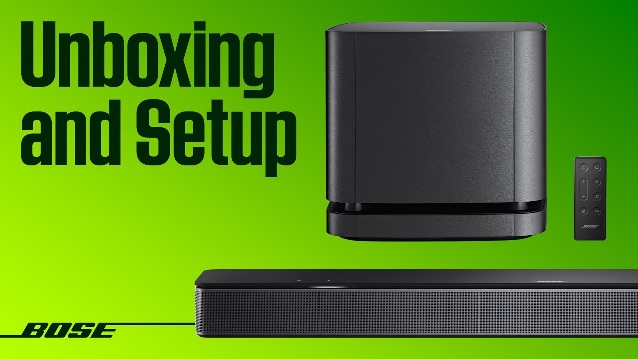 System Bose Smart Soundbar &ndash; rozpakowywanie i konfiguracja