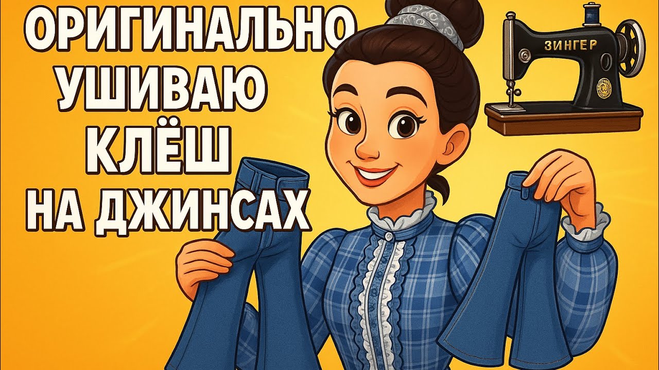 Как ушить клёш на джинсах и укоротить рукава с манжетами ✂️ + замена молнии на штанах