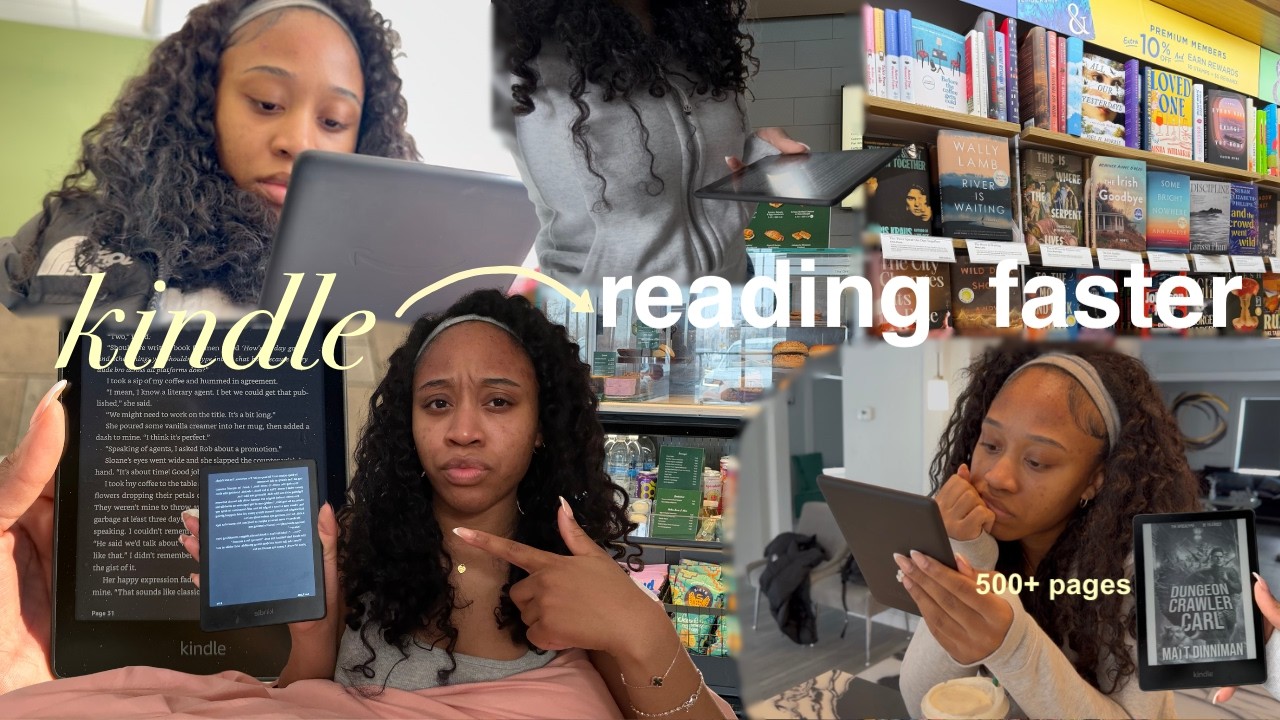 I tested if kindles make you read faster…for a week 📖🧍🏽‍♀️(spoiler: it worked)