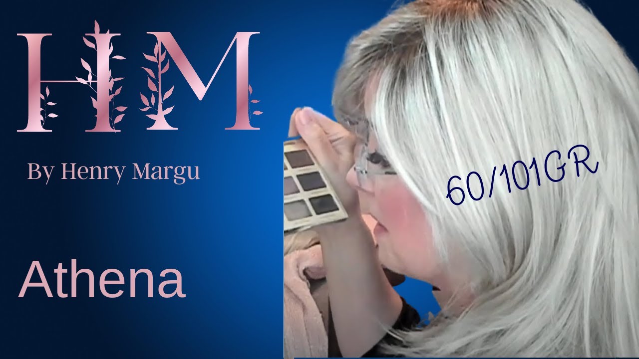 Henry Margu ATHENA Wig Review 60/101GR Med. Length Silver Grey Wig Straight w/Face Framing Layers