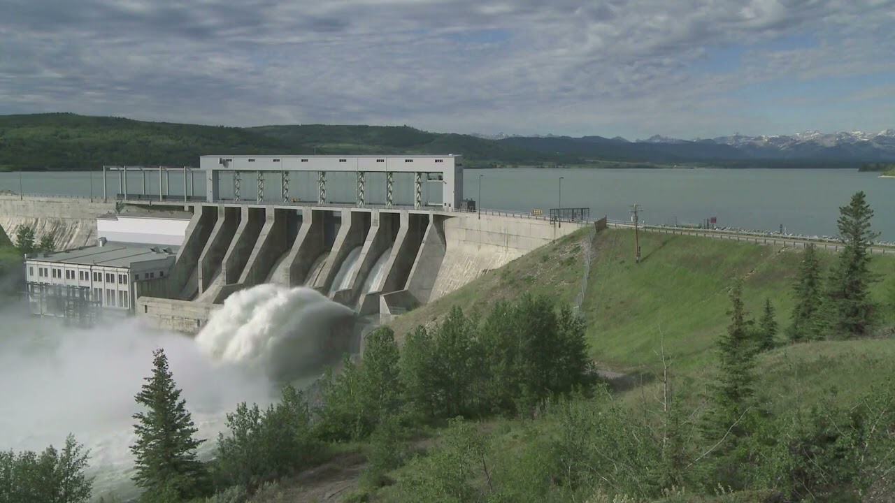 Hydroelectric Dam and Water Reservoir I Energy Stock Footage