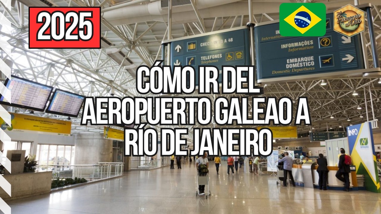 🇧🇷 Cómo ir del Aeropuerto Galeao hasta Río de Janeiro 🚘  en UBER ✅ Cómo usarlo en Brasil ✈️