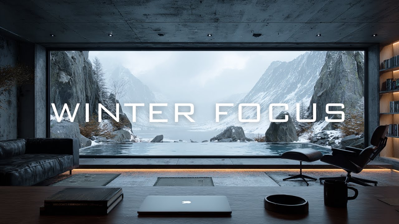 Deep Work Music | Winter Mountain Focus | Minimal Ambient Electronica