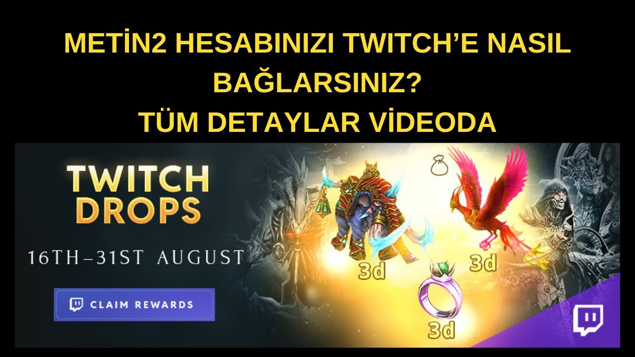 Metin2 Hesabınızı Twitch'e Nasıl Bağlarsınız ? Tüm Detaylar Videoda...