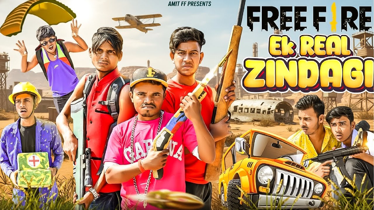 Free Fire Ek Real Zindagi || Comedy Video | AMIT FF 2.0