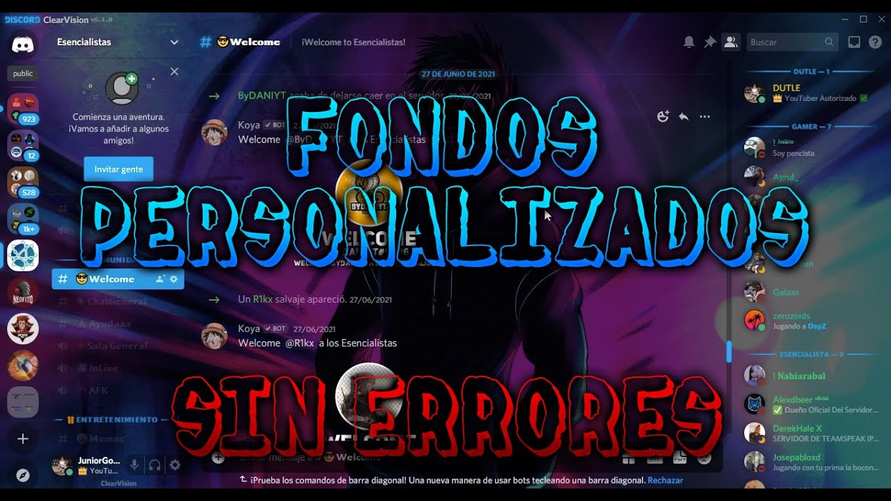 CREA TU FONDO PERSONALIZADO DE DISCORD SIN PROBLEMAS