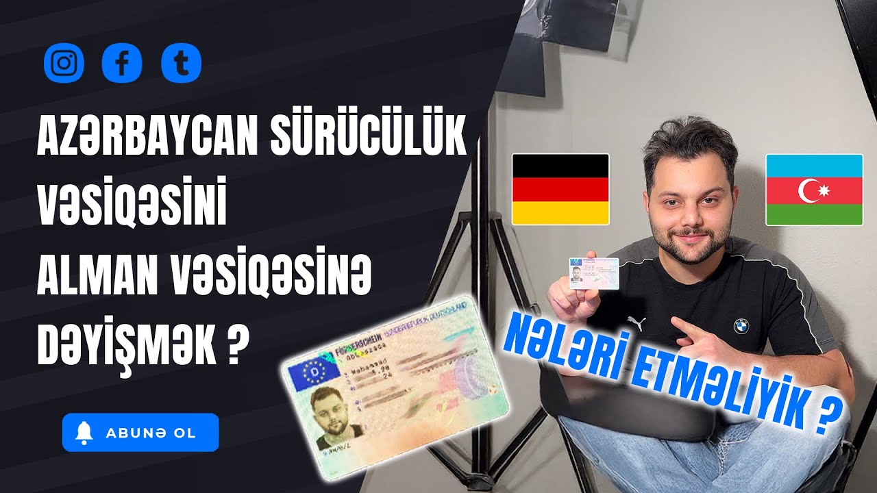 Almaniyada Sürücülük Vəsiqəsi Almaq (Umschreibung) I Gedişat I Təcrübələr