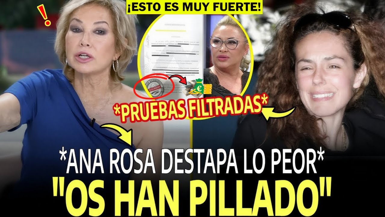 🚨¡PÁNICO EN VALDELAGUA! Ana Rosa DESTAPA la OCULTACIÓN DE BIENES de Fidel Albiac y Rocio Carrasco