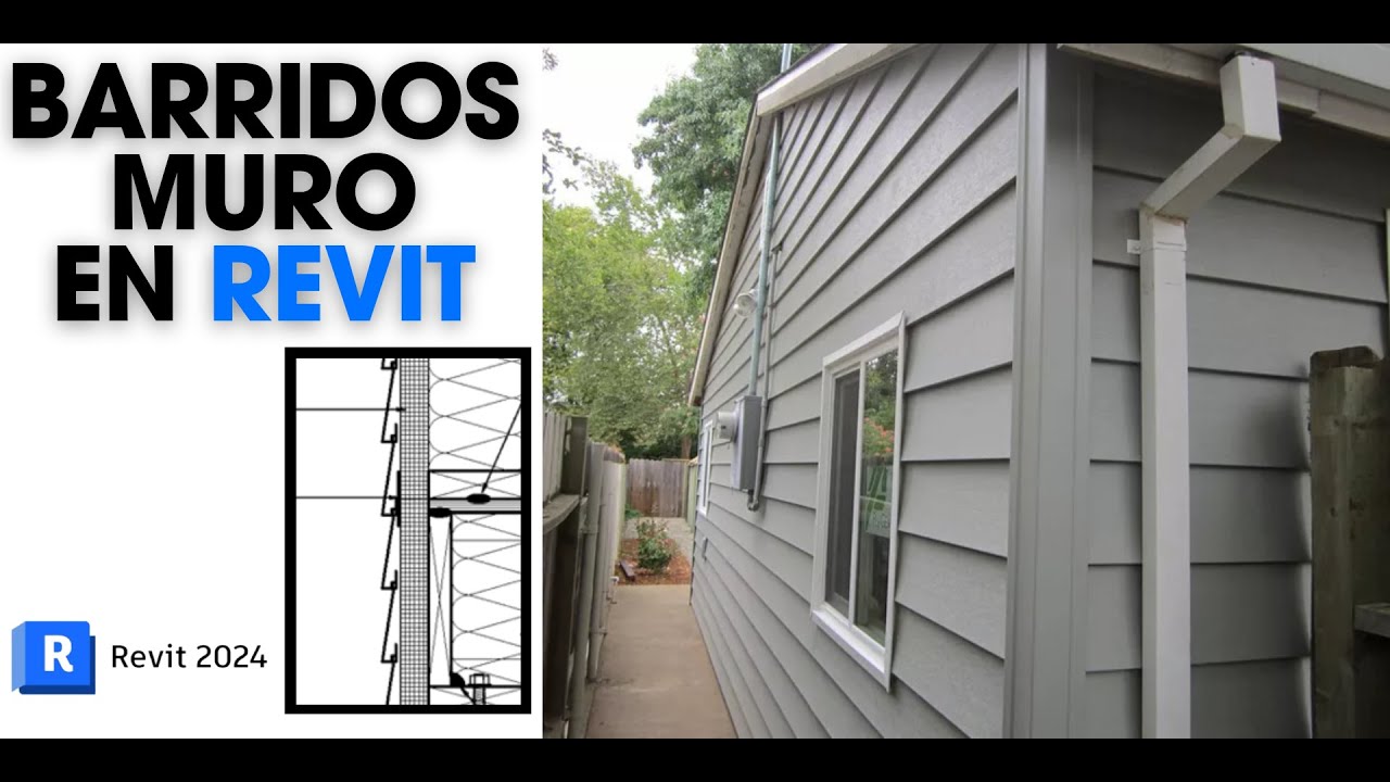 Como crear un barrido de muros en Revit | Fachadas Revit