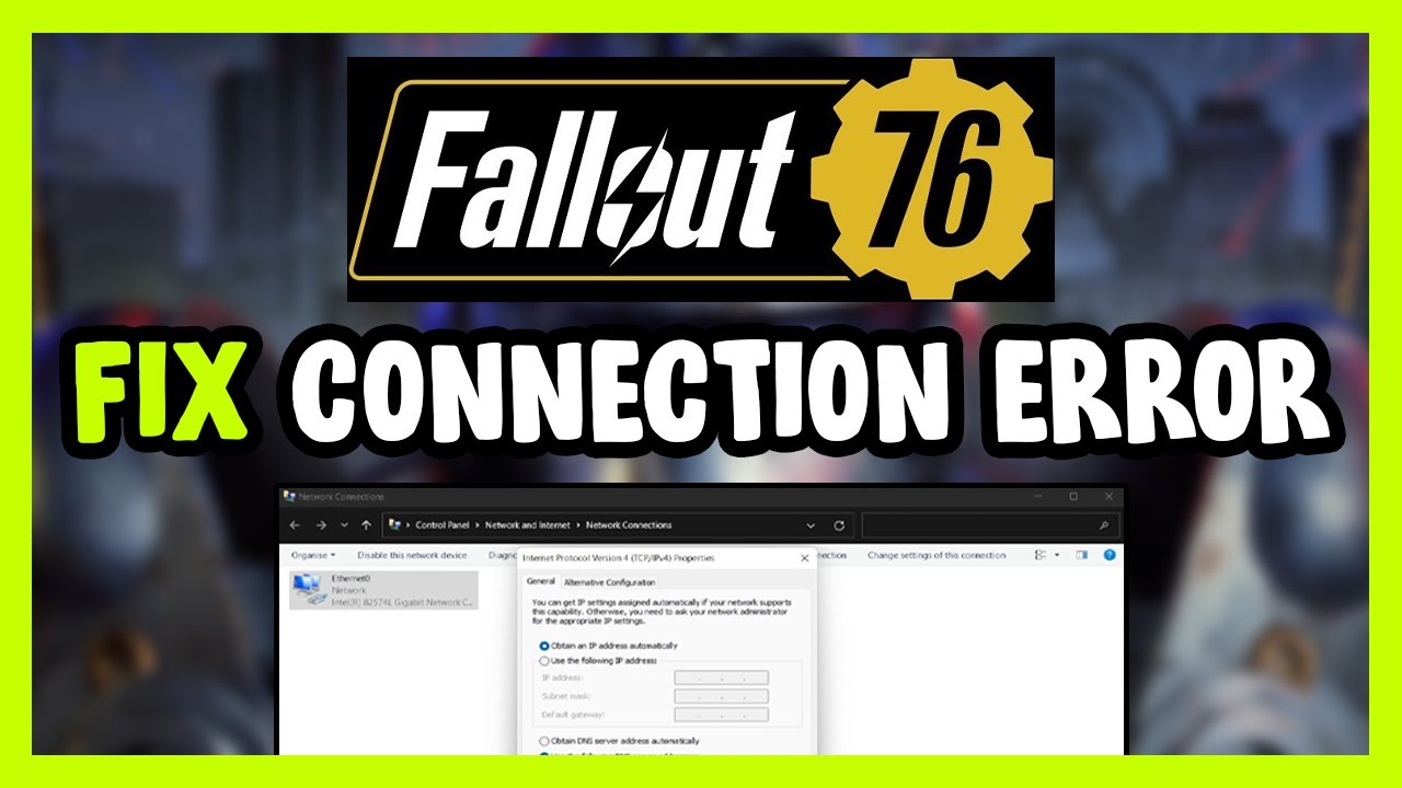 Как исправить ошибку подключения/сервера Fallout 76!