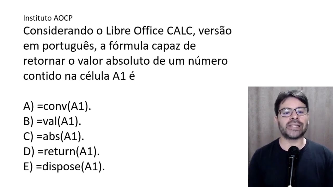 LibreOffice Calc e a função ABS
