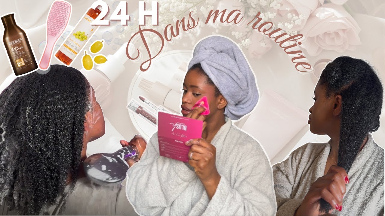 24 H dans ma routine cheveux longs | WASHDAY & VLOG