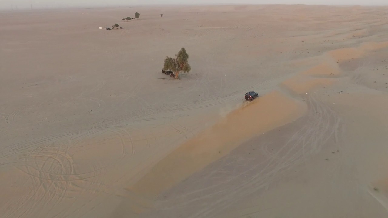 Nissan Xterra Sunset Play in Bab Shams, with DJI Phantom
