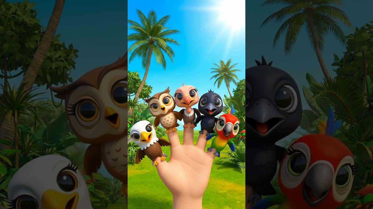 Parmak Ailesi Hayvanlar: Kuşlar! | Kartal Parmak Nerdesin?🦅