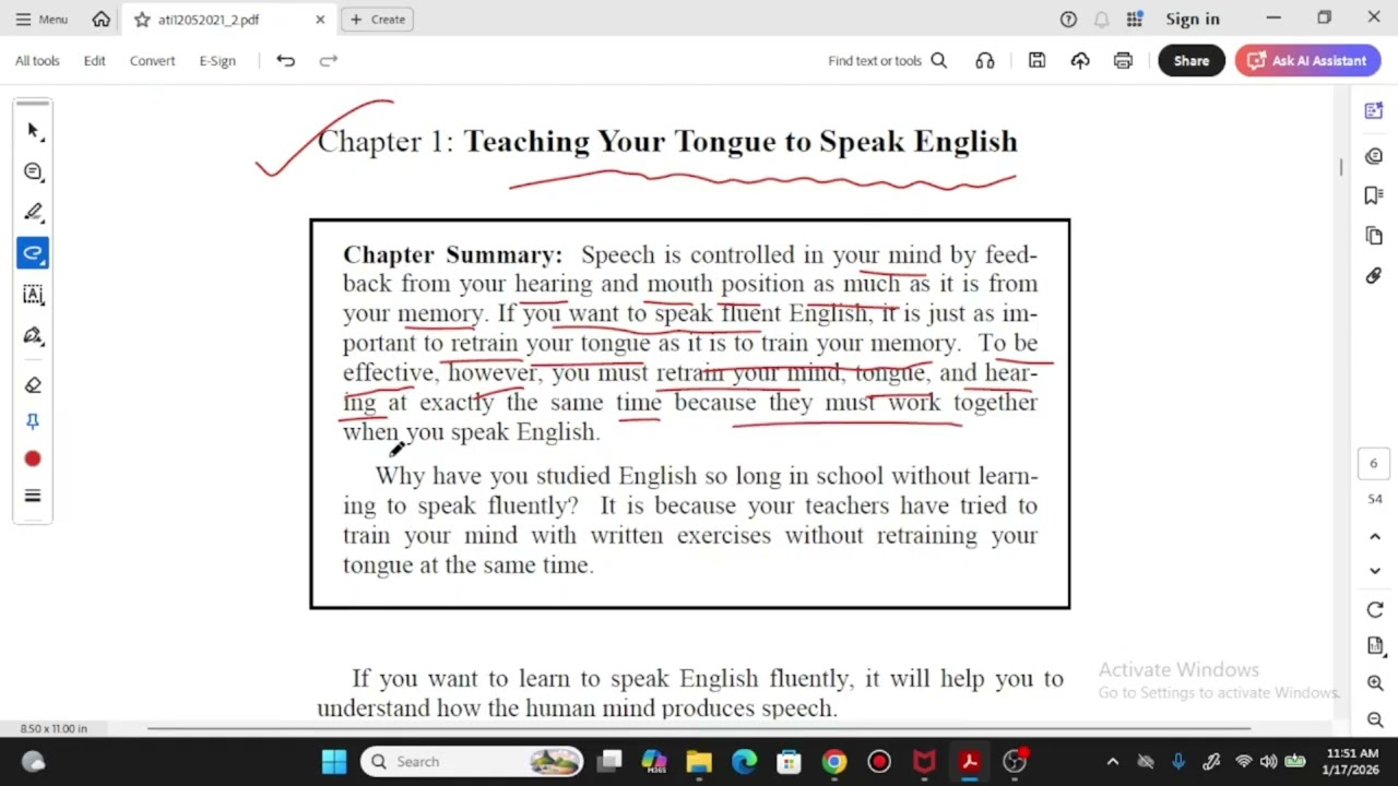 Englsih Spoken Bangla Class Testing using Pen Tab
