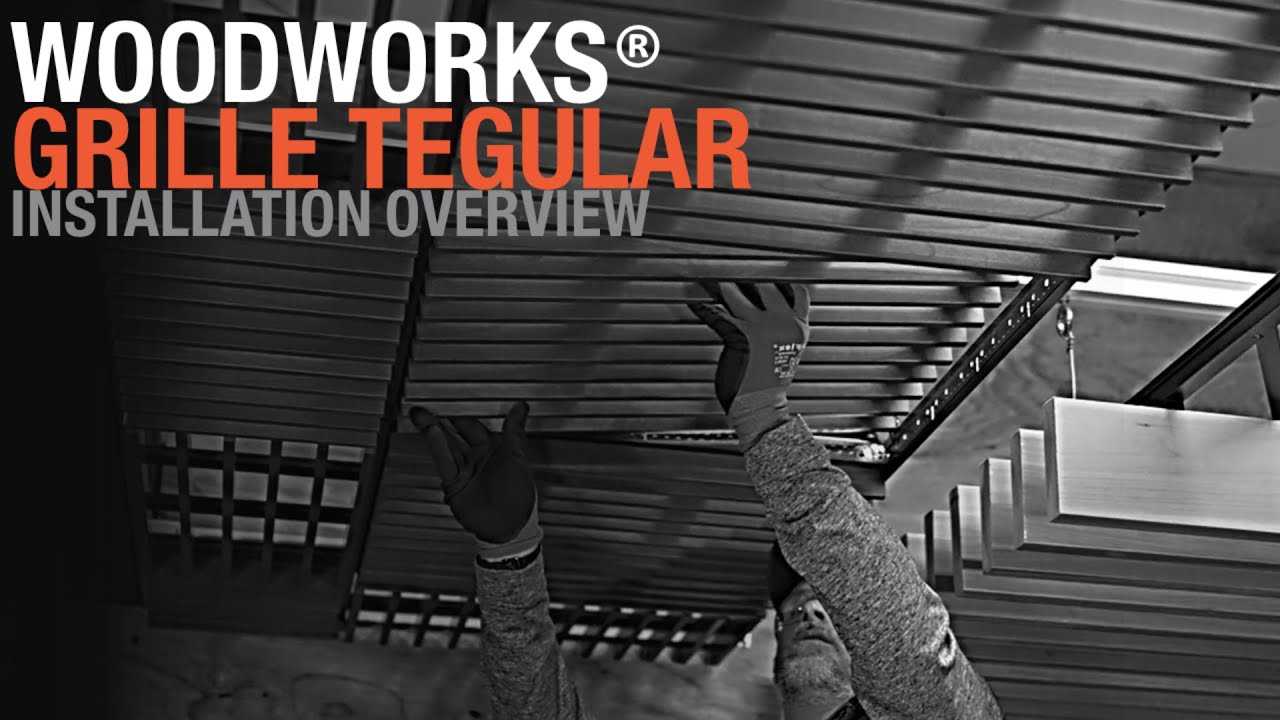Solid Wood Slat Ceiling Instructions | WOODWORKS Grille Tegular Installation | ARMSTRONG Ceilings