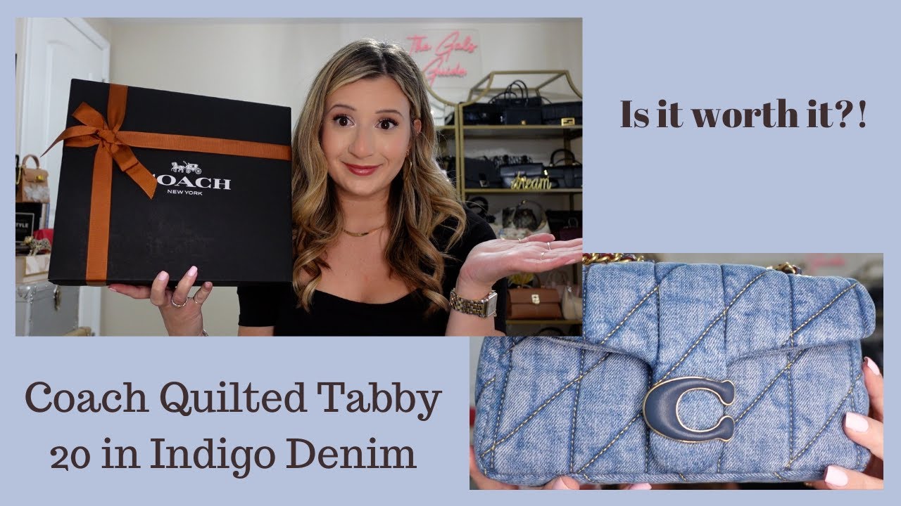 Story Time... Coach Quilted Tabby 20 Denim Unboxing & First Impressions 2024!!!