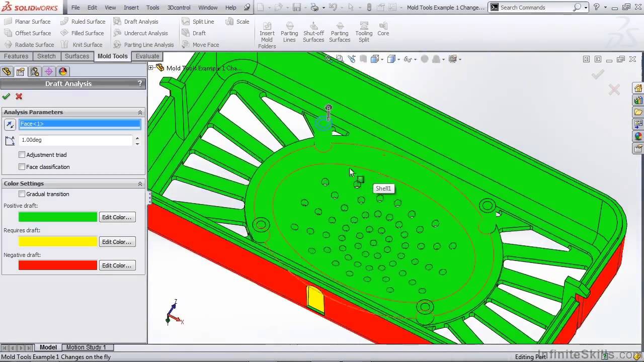 SolidWorks - Mold Tools Tutorial | Making Changes On The Fly