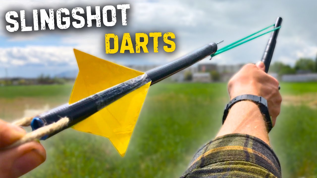 Slingshot Darts Homemade DIY! (super easy build)