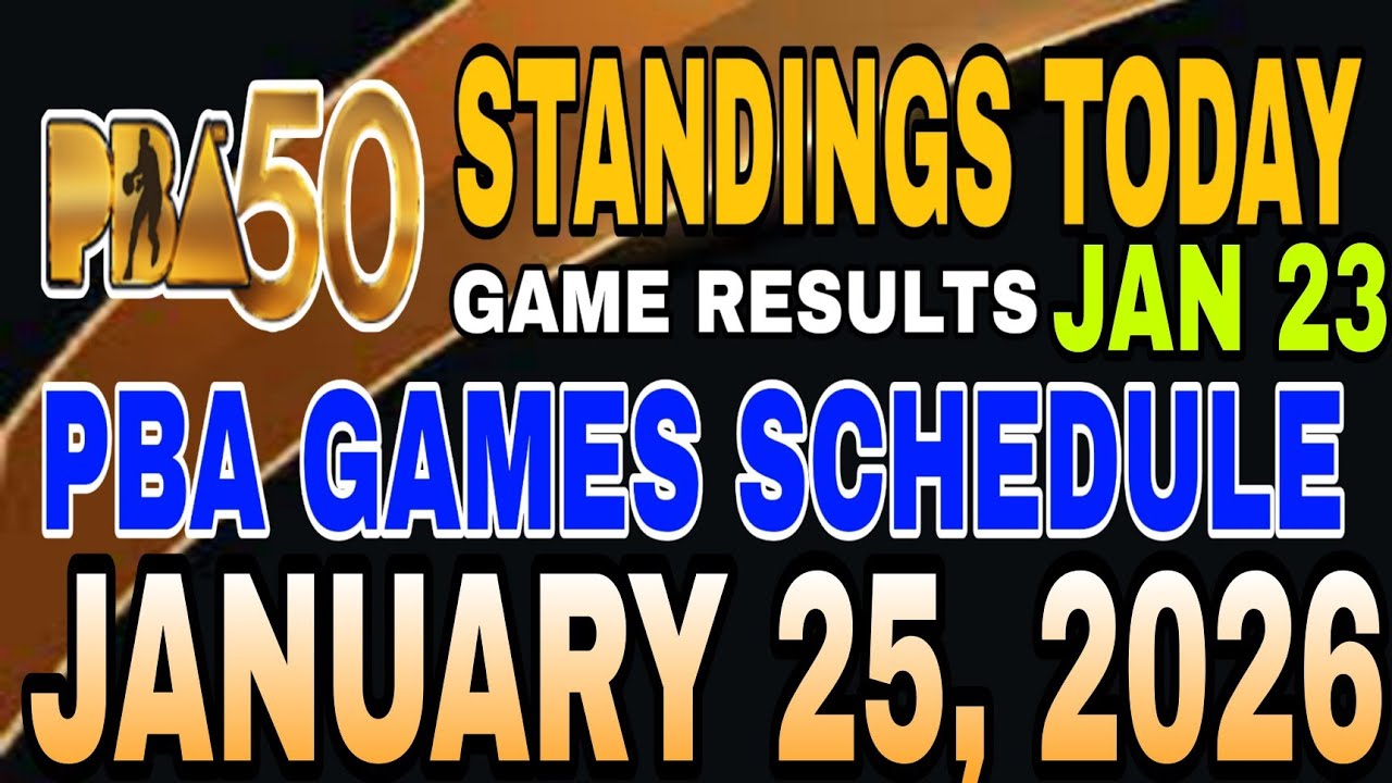 PBA FINALS STANDINGS TODAY JANUARY 23, 2026 | SCHEDULE JAN 25 | PBA SEASON 50 PHILIPPINE CUP