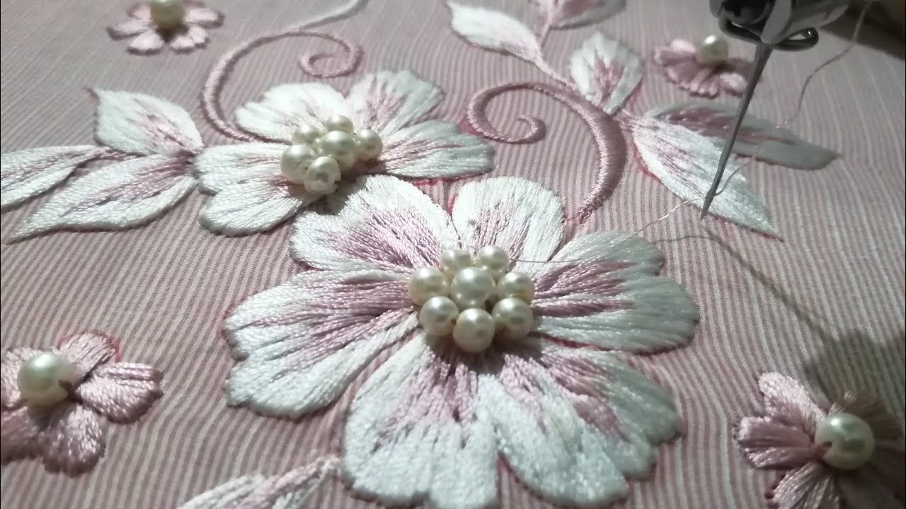 طرز تعمار/ الخطفة/ مكينة  singer /Stitch padding with a singer's industrial machine مريم الرميلي