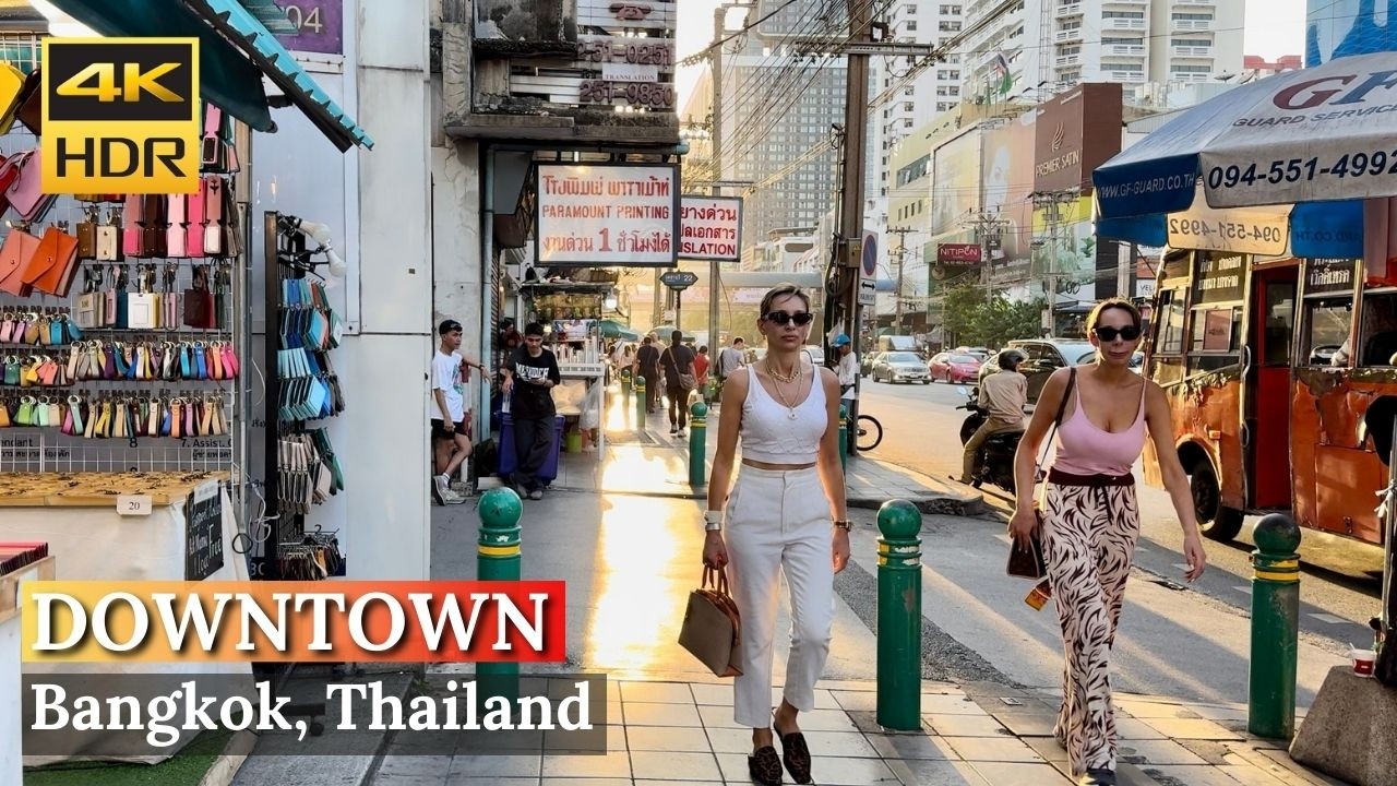 [BANGKOK] Strolling Vibrant Bangkok Downtown From Pratunam to BTS Ratchathewi | Thailand [4K HDR]