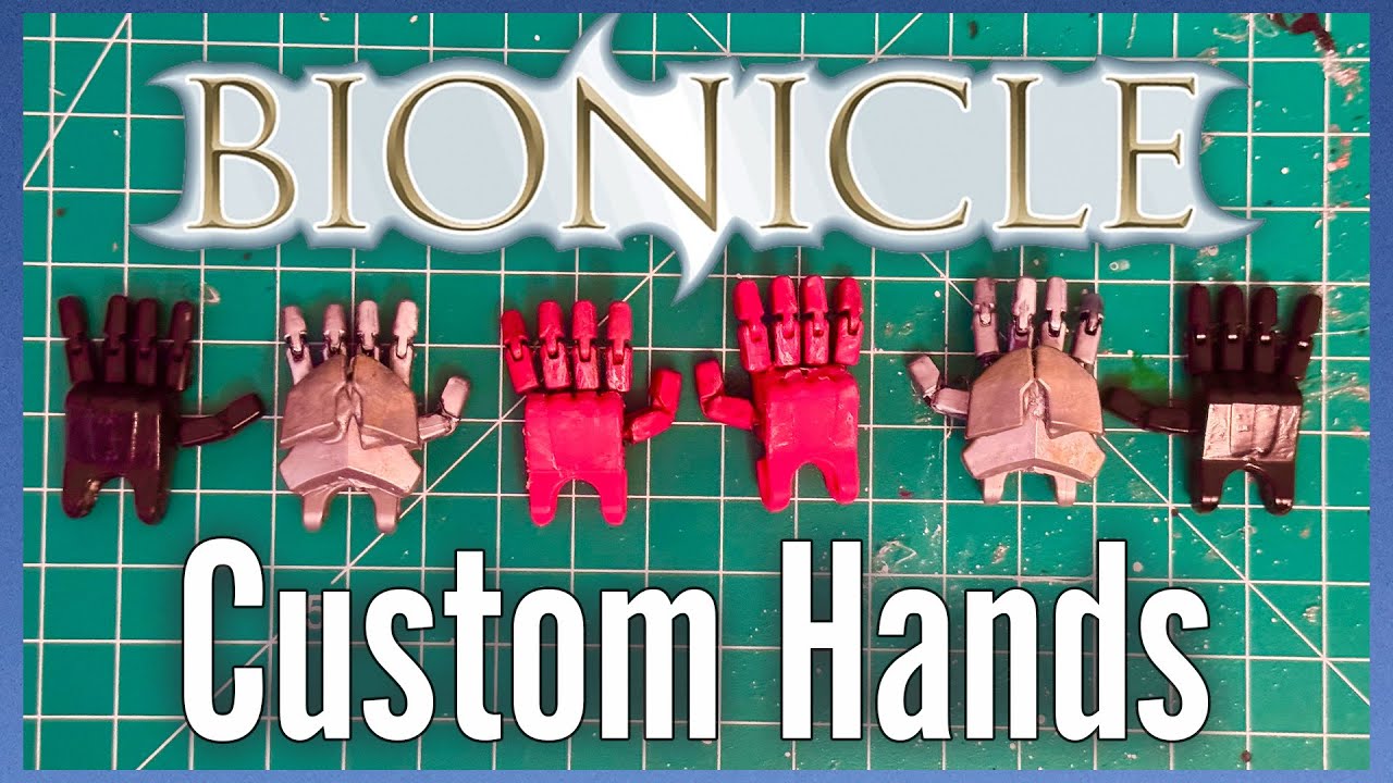 Kitbashed Bionicle Hand Tutorial (5 Finger Hand Design)