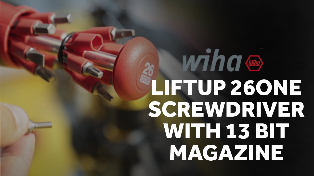 LiftUp 26one Screwdriver with 13 Bit Magazine - Wiha