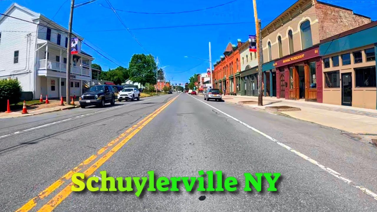 Schuylerville NY Drive Thru Downtown Broad Street