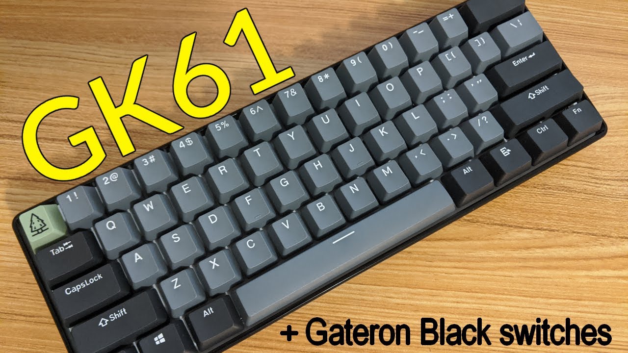 GK61 with Gateron Black switches review