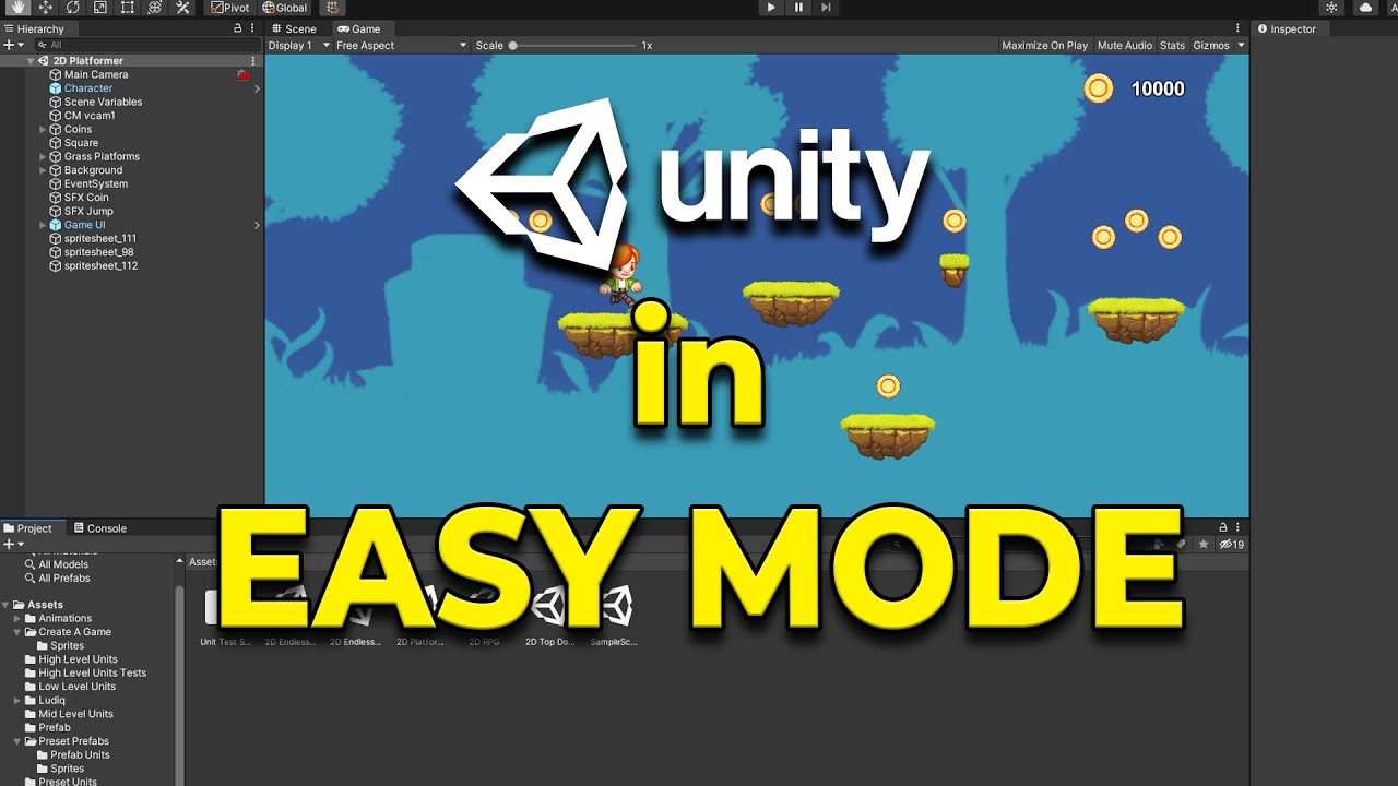 Easy Way to Make 2D Games with Unity - Unity Visual Scripting(Bolt)