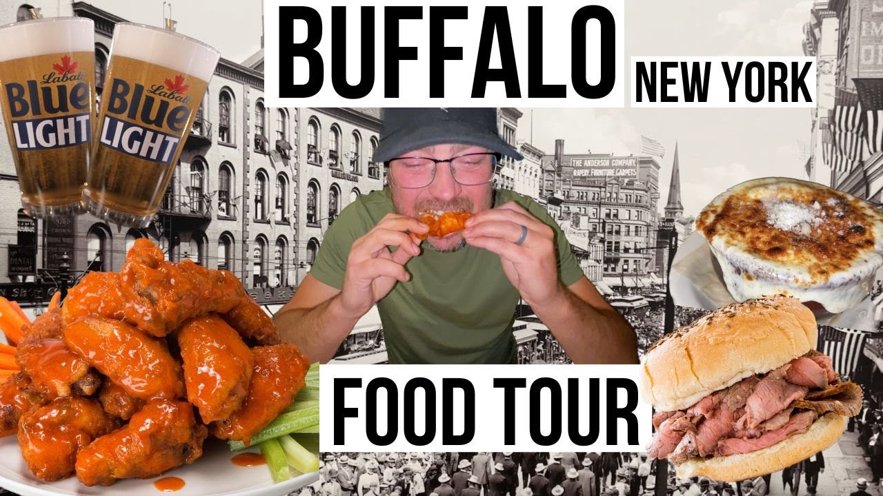 BUFFALO New York FOOD TOUR! The BEST WINGS | Duff's or Gabriel's Gate? | Beef on WECK