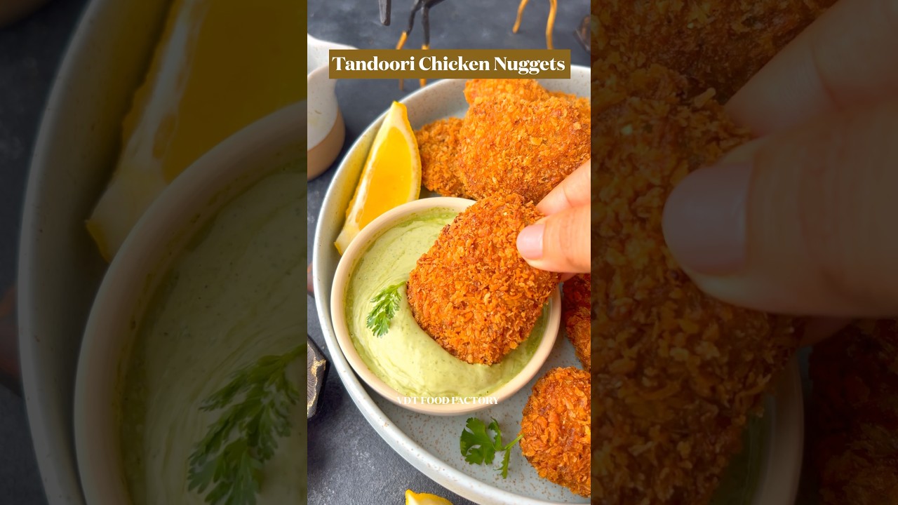 Chicken Nuggets | Tandoori Chicken Nuggets | Easy Chicken Nugget Recipe