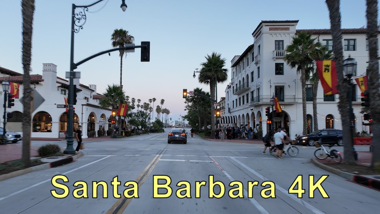 Relaxing Drive in Santa Barbara, California ASMR 4K