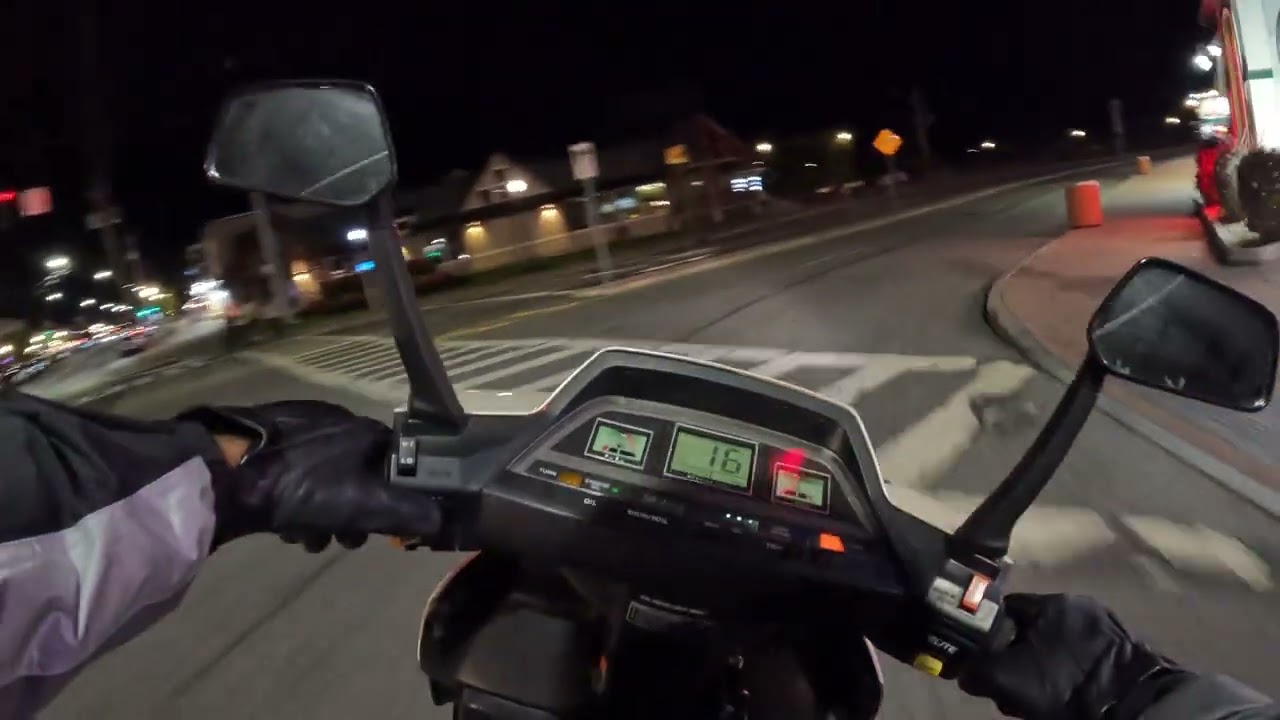 Lake George Night Ride Honda Elite 250 #ch250 #honda #white #scooter