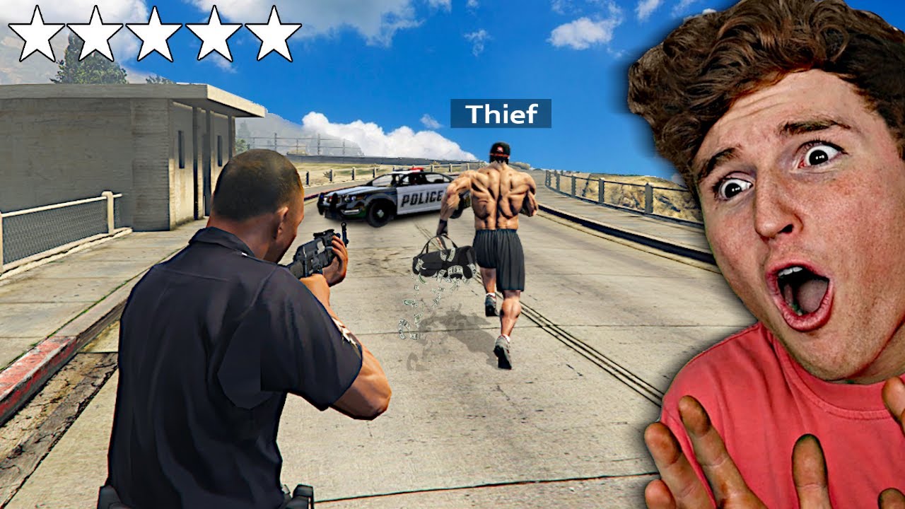 Играю в GTA 5 за ПОЛИЦИЮ в 5-звездочной погоне.. (Модификации)