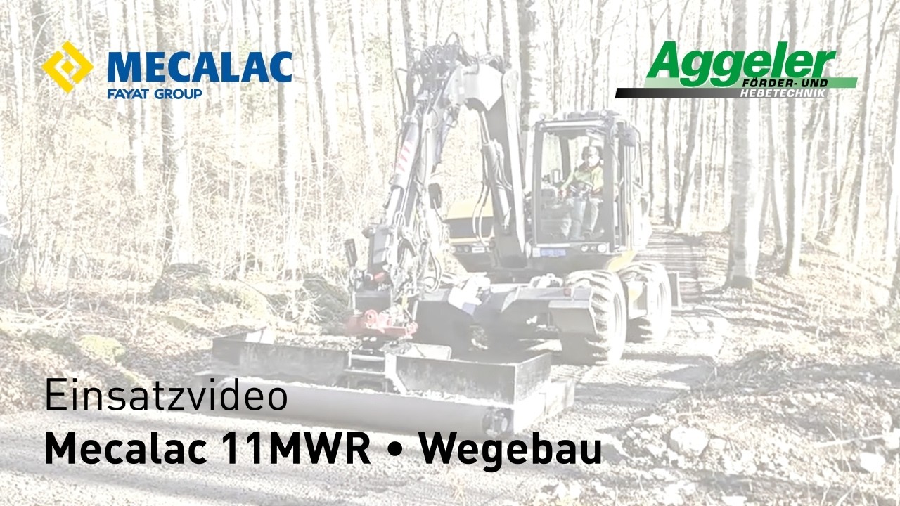 Mecalac 11MWR im Wald 🌲 | Wegebau mit Rototilt MR50 (R3) & Planierbalken