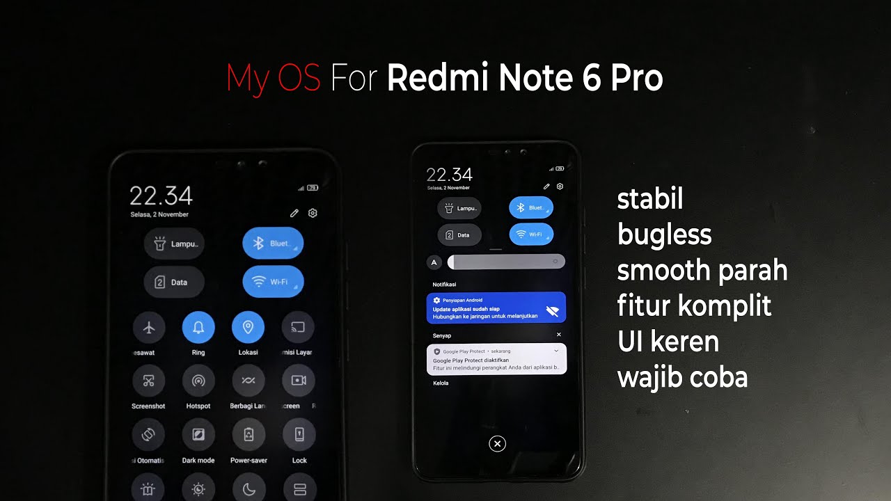Install CUSROM PORT ROM TERBAIK MyOS di Redmi Note 6 Pro!