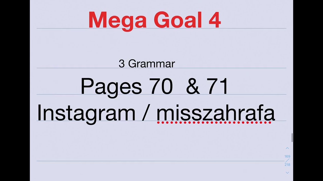 Mega Goal 2 | ثاني ثانوي |  Grammar