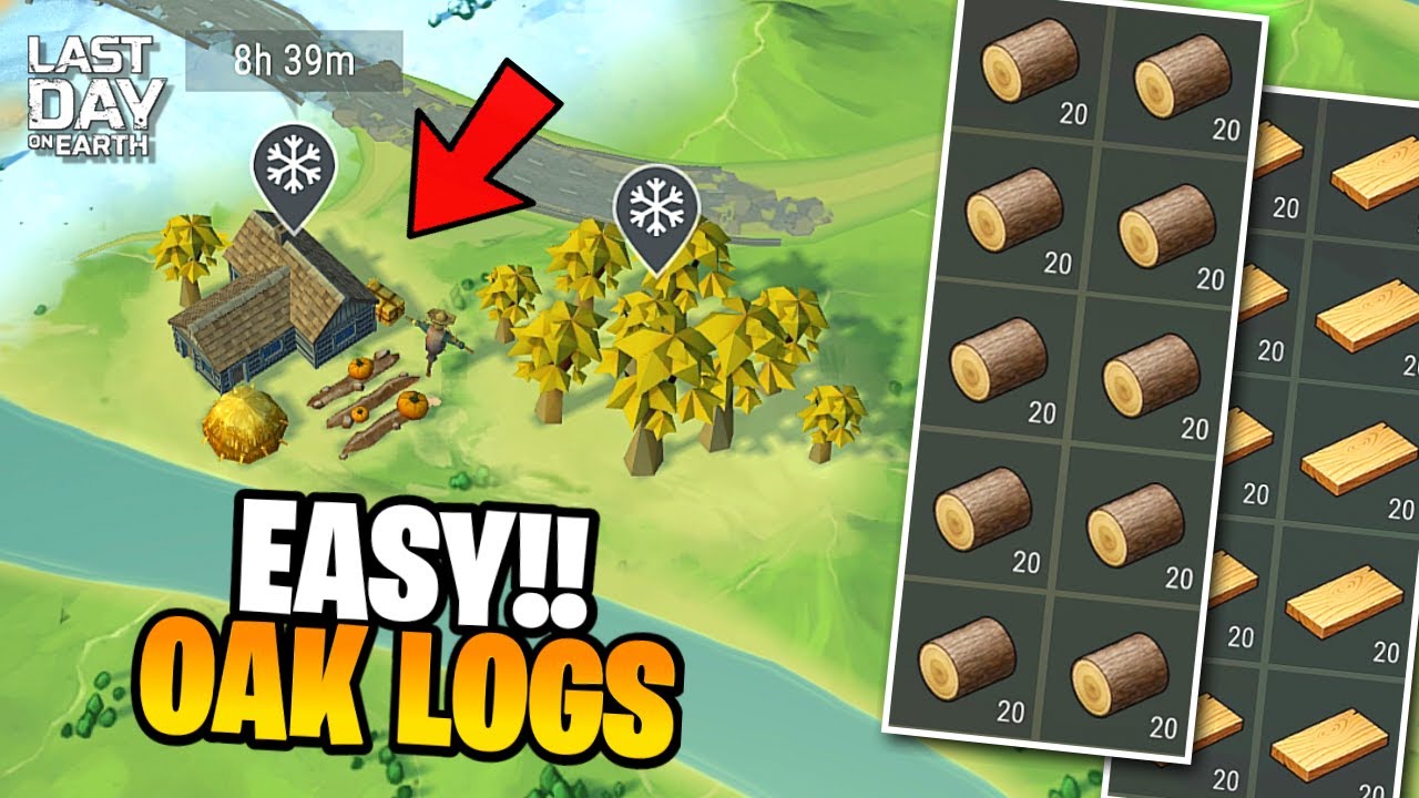 OAK LOG FARMING MADE EASY! Best Strategy You Must Try - Last Day on Earth: Survival