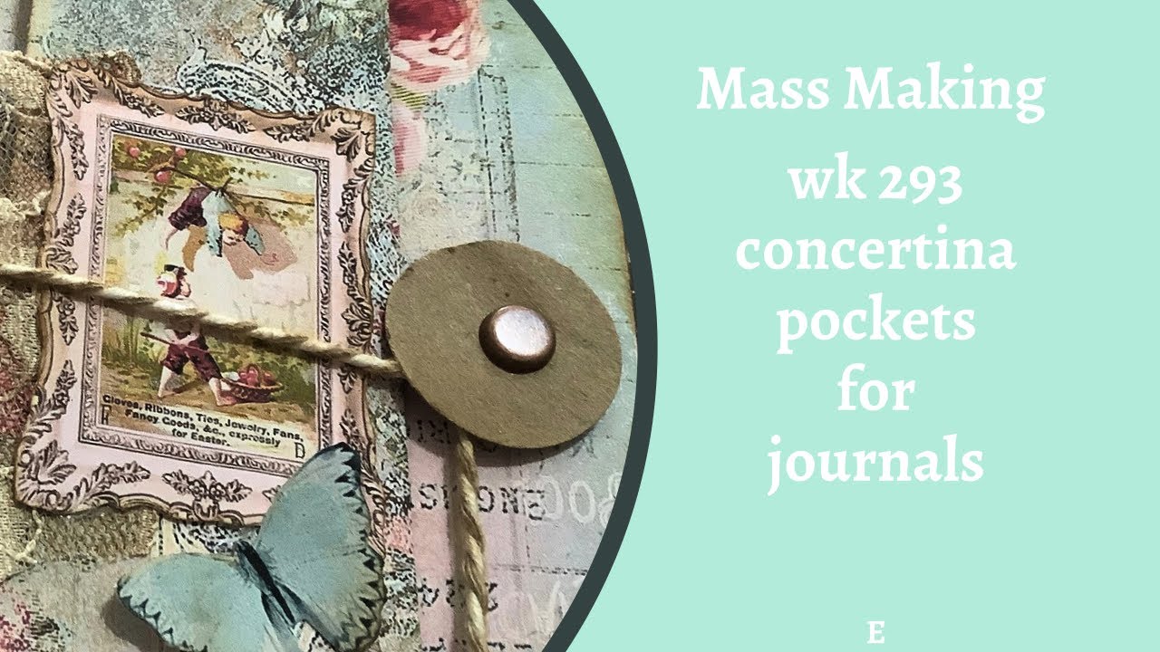 Mass Making - Concertina Fold Out Pockets wk 293