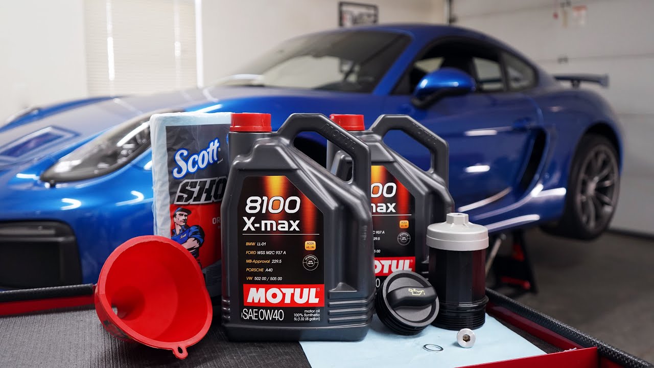 2016 Porsche Cayman (981) GT4 Oil Change | 3.8 (991) 911 Engine