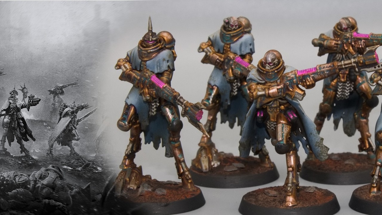 Рисование скитариев для Warhammer: The Horus Heresy