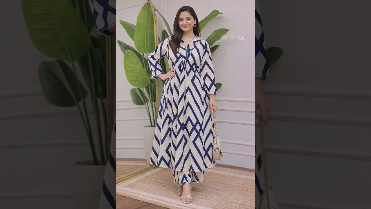 A-line kurtis design's #viral #fashion #styleish #alinekurti #trending #