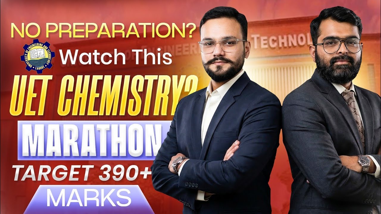 ECAT UET Chemistry Preparation 2026 I ECAT UET Chemistry Papers I ECAT UET Chemistry Marathon I ECAT
