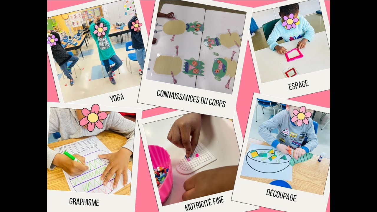 Présentation des ateliers psychomotricité à l'école de Montréal-Nord.