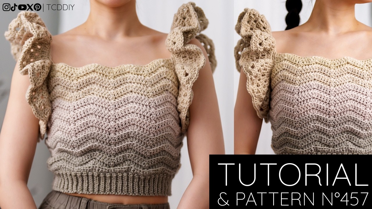 How to Crochet: Ruffle Top | Pattern & Tutorial DIY